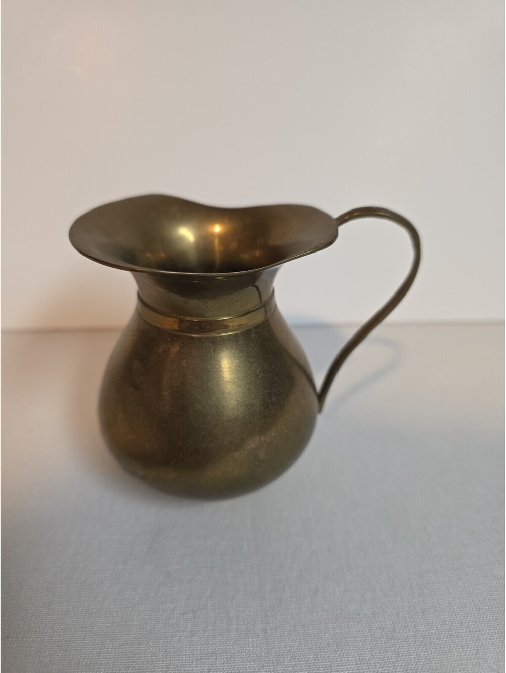 Small Brass Decorative Pitcher, Vintage 3.5"